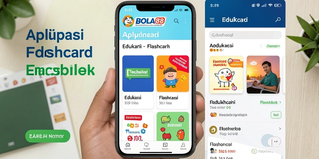 Antarmuka pengguna BOLA88 menampilkan flashcard interaktif yang menarik.