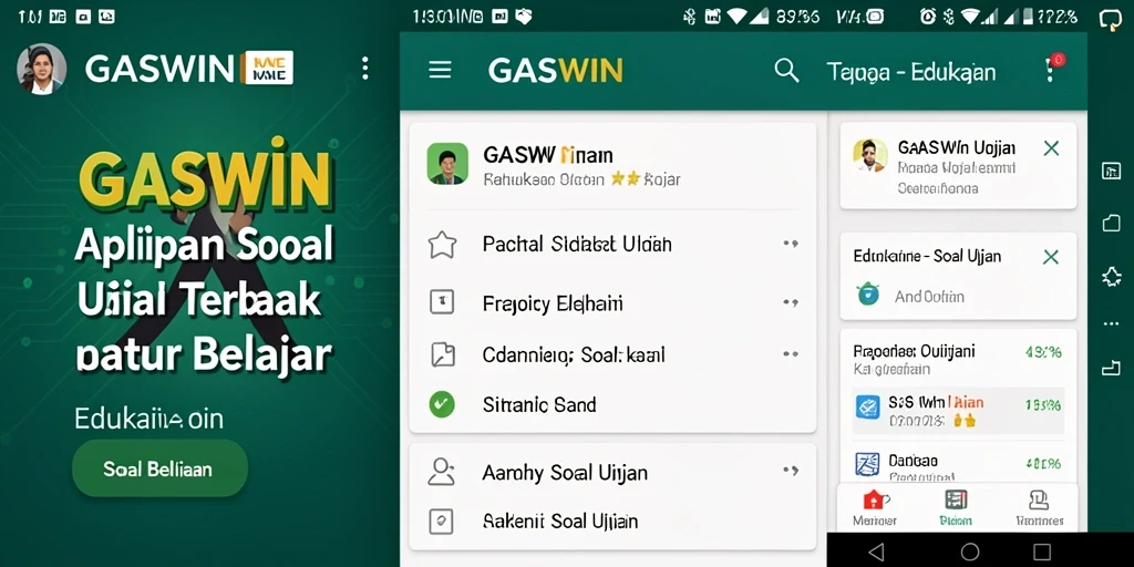 Tampilan antarmuka aplikasi GASWIN yang ramah pengguna.