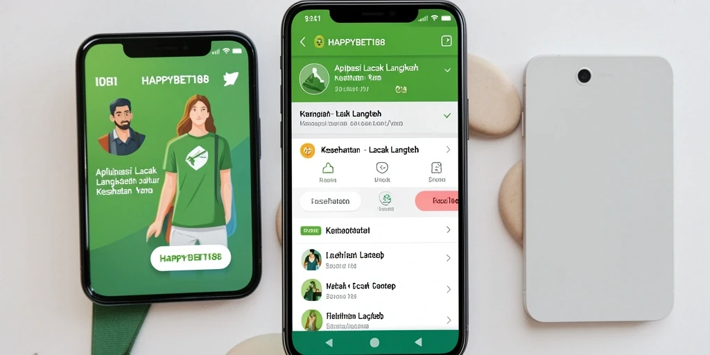 Antarmuka aplikasi HAPPYBET188 yang intuitif untuk lacak langkah.