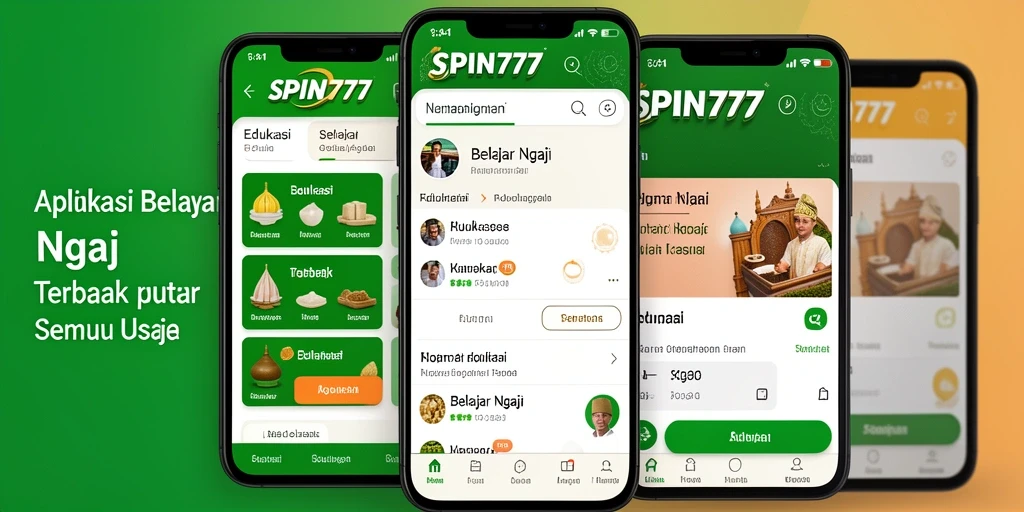 Antarmuka user-friendly SPIN777 untuk belajar ngaji.