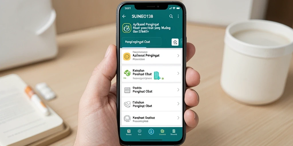Tampilan menarik dari SUNEO138 dengan fitur pengingat obat