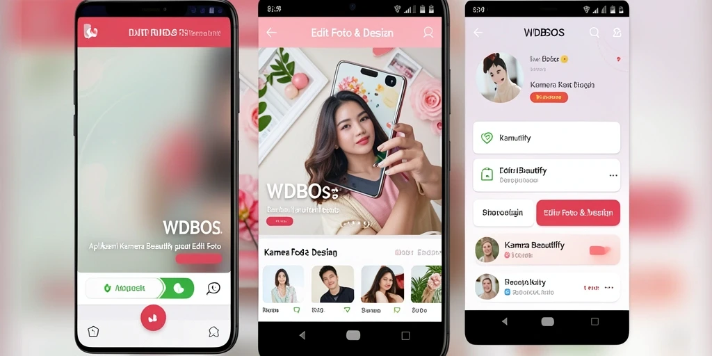 Antarmuka WDBOS yang sederhana dan fungsional untuk pengeditan foto.