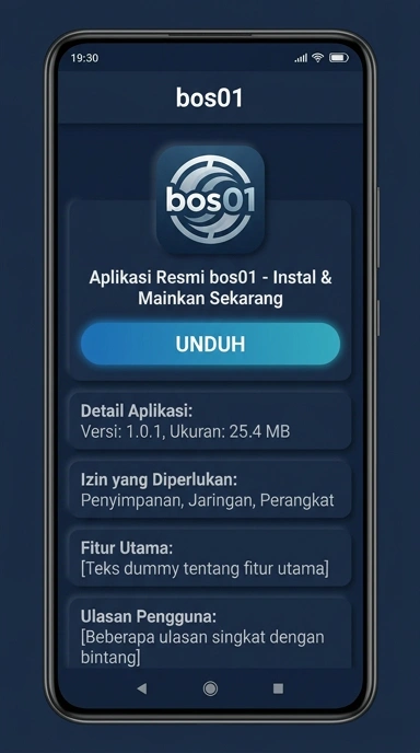 Tampilan halaman APK bos01